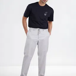 Celio Men Solid Slim Fit Regular Trousers image 4