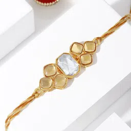 IGP Thread Kundan & Stones Studded Rakhi-picture-12