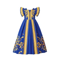 StyleCast x Revolte Print Applique Maxi Dress-picture-12