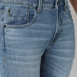 SPYKAR Men Slim Fit Low-Rise Light Fade Jeans image 5