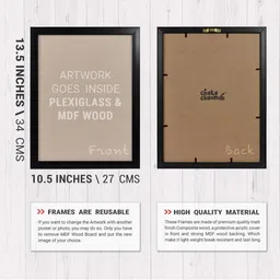 Chaka Chaundh Multicoloured Synthetic Wood Wall Art image 2