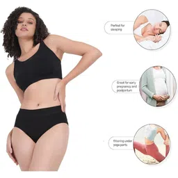 ORLIZEA Pack of 4 Women High-Rise Cotton Blend Hipster Briefs image 2