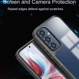 Karwan Solid SamsungA34 5G Shockproof Bumper Back Case image 4