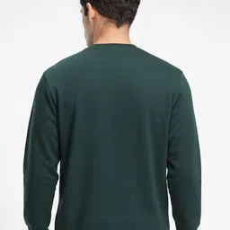 SZN Men Fleece Solid Round Neck Long Sleeves Sweatshirt image 5