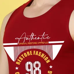 WOOSTRO Men Pack Of 2 Typography Printed Scoop Neck Cotton Slim Fit T-shirts image 5