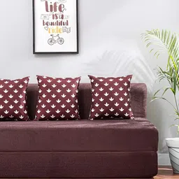 Solis Primus Comfort for all Coffee Brown Foam Fold Out Sofa Cum Bed-image-48