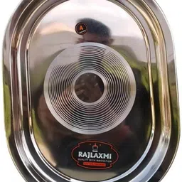 lalit Steel Tray Set Serving Tray for Serve Food, Coffee ,Tea, Tray Serving Set image 2