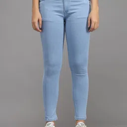 lta Women Slim High Rise Blue Jeans-picture-10