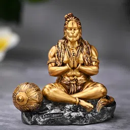 Artarium LLP GoldToned and Black Religious Idol Showpiece image 3