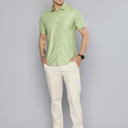 Mufti Slim Fit Spread Collar Casual Shirt image 4