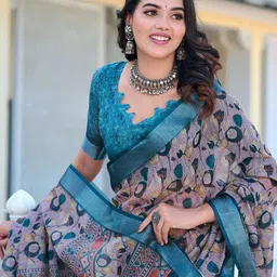 Sidhidata Floral Zari Saree image 3