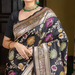 ZIKARAA Floral Zari Saree-picture-16