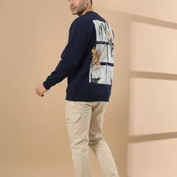 STARFOX Men Graphic Printed Round Neck Pullover Sweatshirt image 5