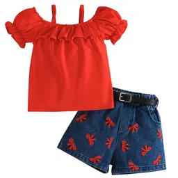 StyleCast x Revolte Girls Shoulder Straps Top With Shorts-picture-40