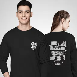 BAESD Unisex Pack Of 2 Graphic Printed Cotton Sweatshirts-image-9