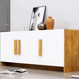 HEXA RED White Multipurpose Storage Cabinet image 5