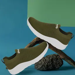 glitchez Women Textured Slip-On Sneakers-image-55