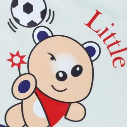 MoonKids Infants Pack Of 3 Printed Cotton Basic Vests image 4