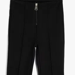 Koton Girls Mid-Rise Bootcut Trousers image 4