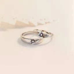 J.S ENTERPRISES Unisex Stainless Steel Artificial Stones Studded Finger Ring-image-14