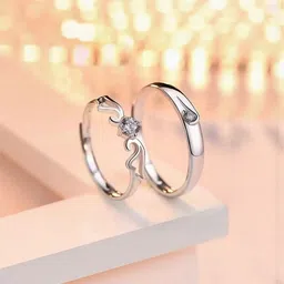 J.S ENTERPRISES Unisex Silver-Toned Stainless Steel Finger Ring-picture-15