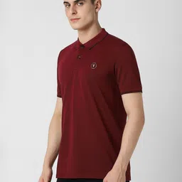 Van Heusen Flex Men Solid Polo Collar Cotton T-shirt image 3