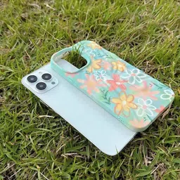CASE CREATION iPhone 16 Pro Max 3D Trendy Rainbow Flower Back Case image 4