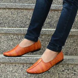 neso Mens Comfort Nagra Loafers Sherwani Shoes Indian Flat Jalsa & Ethnic Jutti Mojaris For Men image 1