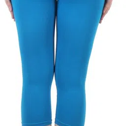 fasha Women Light Blue, Black Capri image 5