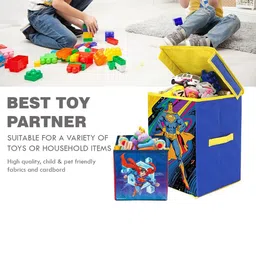 prettykrafts Blue & Yellow 2 Pieces Reusable Multi-Utility Organisers image 3