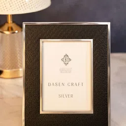 AARVI DECOR STUDIO Black & Off White 1 Pieces Metal Table Photo Frames-picture-17