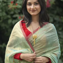 Aparna Woven Design Tissue Handloom Saree-image-0