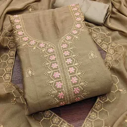 KIMISHA Embroidered Unstitched Dress Material-picture-20