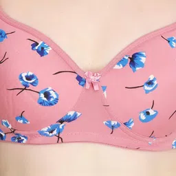 Samvar Pink Cotton Non-Wired Non Padded Minimizer Bra image 2