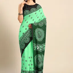 BUTA BUTI Ethnic Motifs Printed Pure Cotton Saree-picture-11