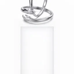 Teeragaj Set Of 2 Stone-Studded Adjustable Finger Rings image 2