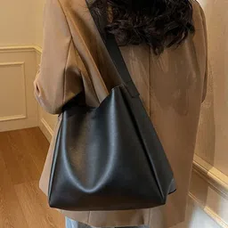 StyleCast x Revolte PU Oversized Shopper Tote Bag image 3