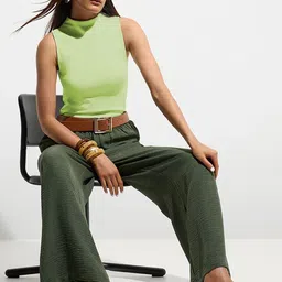 Kotty Women High Neck Sleeveless Top-image-29