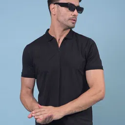 Crimsoune Club Polo Collar Slim Fit Cotton T-shirt-picture-38