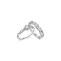 J.S ENTERPRISES Set Of 2 Unisex Stainless Steel Artificial Stones Studded Toe Rings-image-17