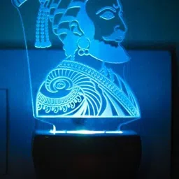 1ST TIME Red & Blue Acrylic Abstract Shaped Shaped Wall Lamp-picture-26