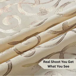 GEET CREATIONS Cream-Coloured & Gold-Toned Ethnic Motifs Room Darkening Door Curtain image 5