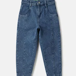 United Colors of Benetton Girls Mid-Rise Low Distress Jeans-picture-28