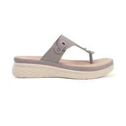 Roadster Women Grey T-Strap Flats image 3
