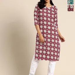 KETAKI FASHION Women Pack of 3 Floral Printed Daily Straight Kurtas-picture-23