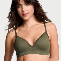 Victoria's Secret Women Striped Medium Coverage Heavily Padded T-shirt Bra-image-2