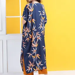 House of Kaftan Women Ethnic Motifs Printed Regular Kurta with Trousers image 5