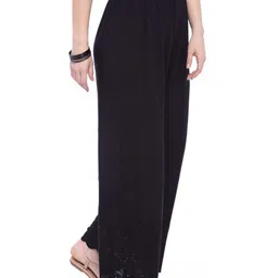 A R SILK DUPATTA HUB Women Embroidered Flared Palazzos image 4