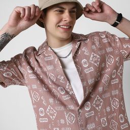 VASTRADO Men Classic Opaque Printed Casual Shirt-picture-21