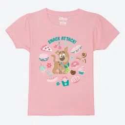 Wear Your Mind Girls Printed Puff Sleeves Pure Cotton T-shirt-picture-44